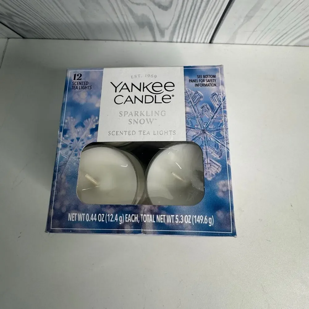 Yankee Candle Sparkling Snow Tealights  Box of 12
